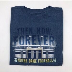 2014‎ Notre Dame Fighting Irish Football Then Now Forever  "THE SHIRT"  Small